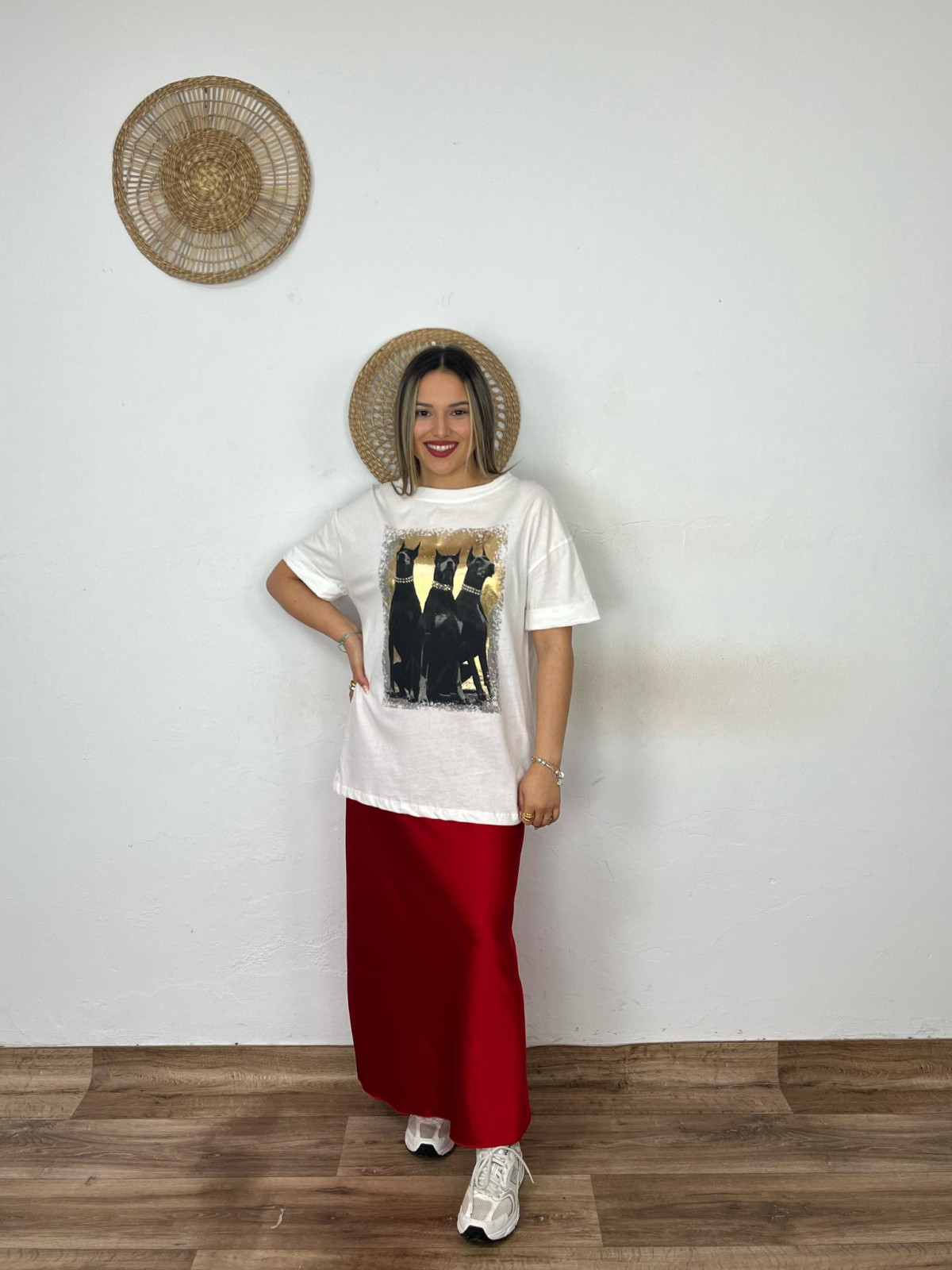 Falda Satinada Lisa Pequeña