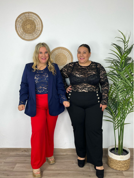 Top Encaje Maxi