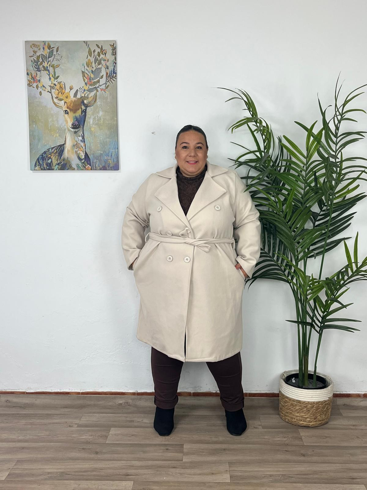 Abrigo Cruzado Paño Maxi