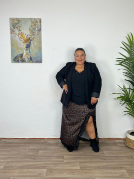 Falda Encerada Leopardo