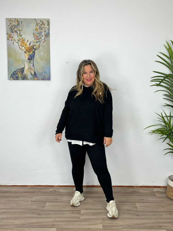 Leggins Felpa Canalé