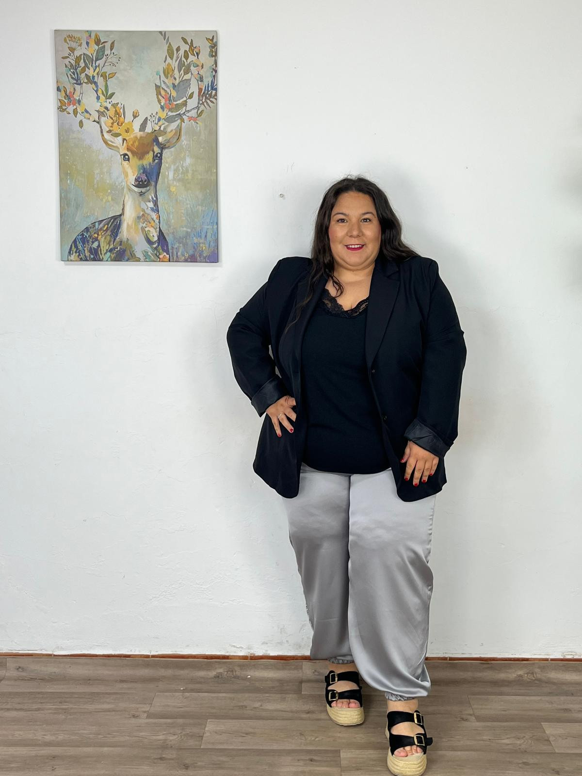 Pantalón Satinado Maxi