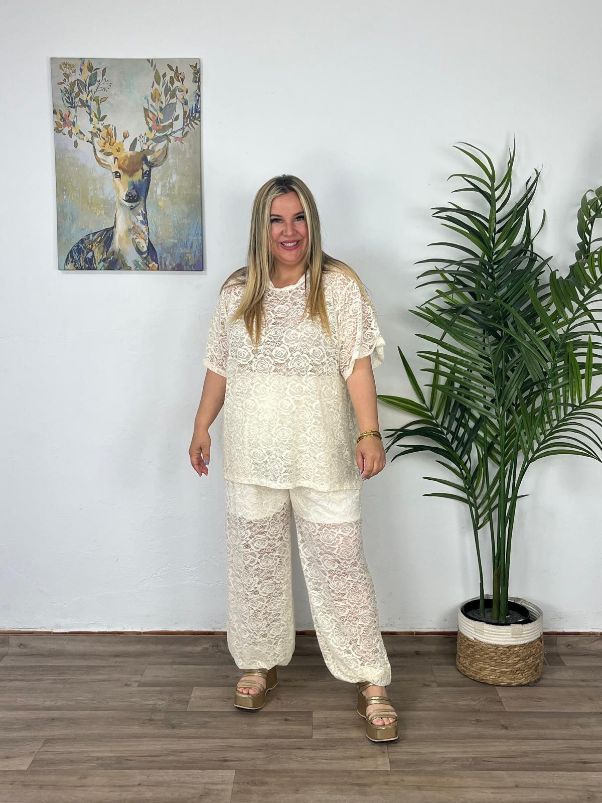 Conjunto Encaje Maxi