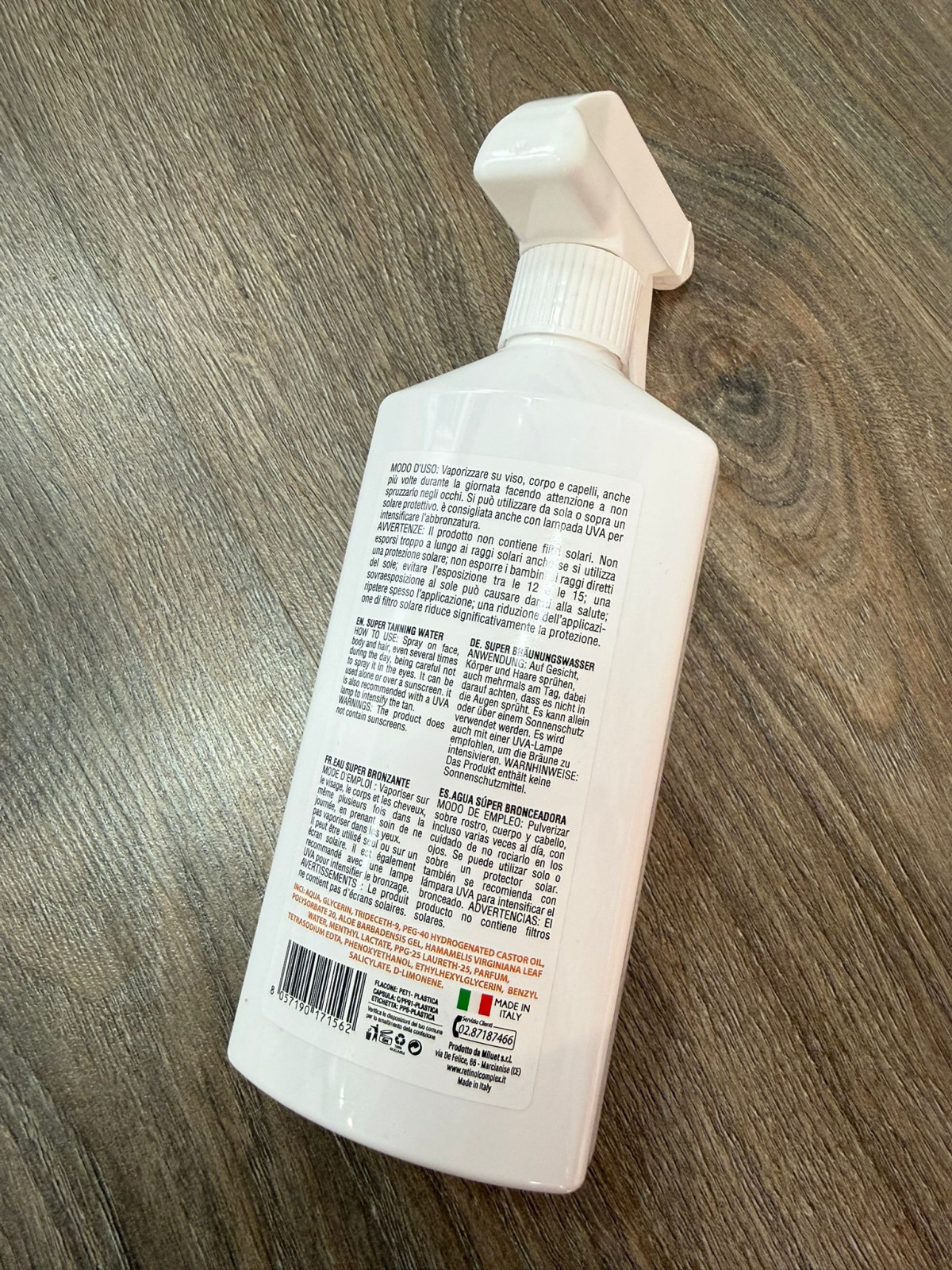 Agua Bronceadora