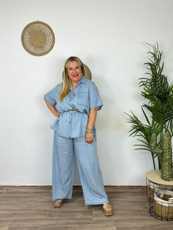 Pantalón Vaquero Recto Maxi