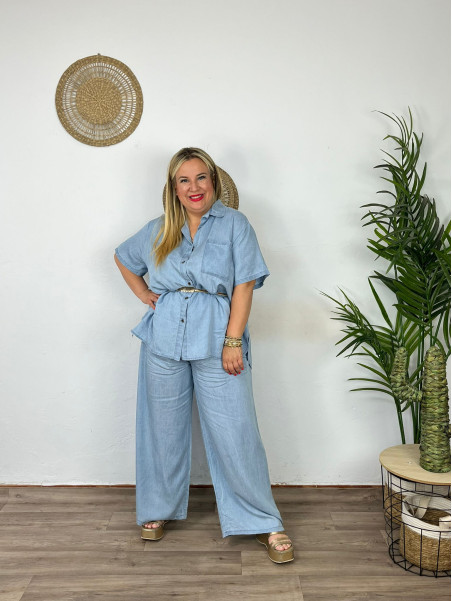 Pantalón Vaquero Recto Maxi