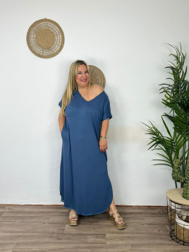 Vestido Algodón Básico Maxi