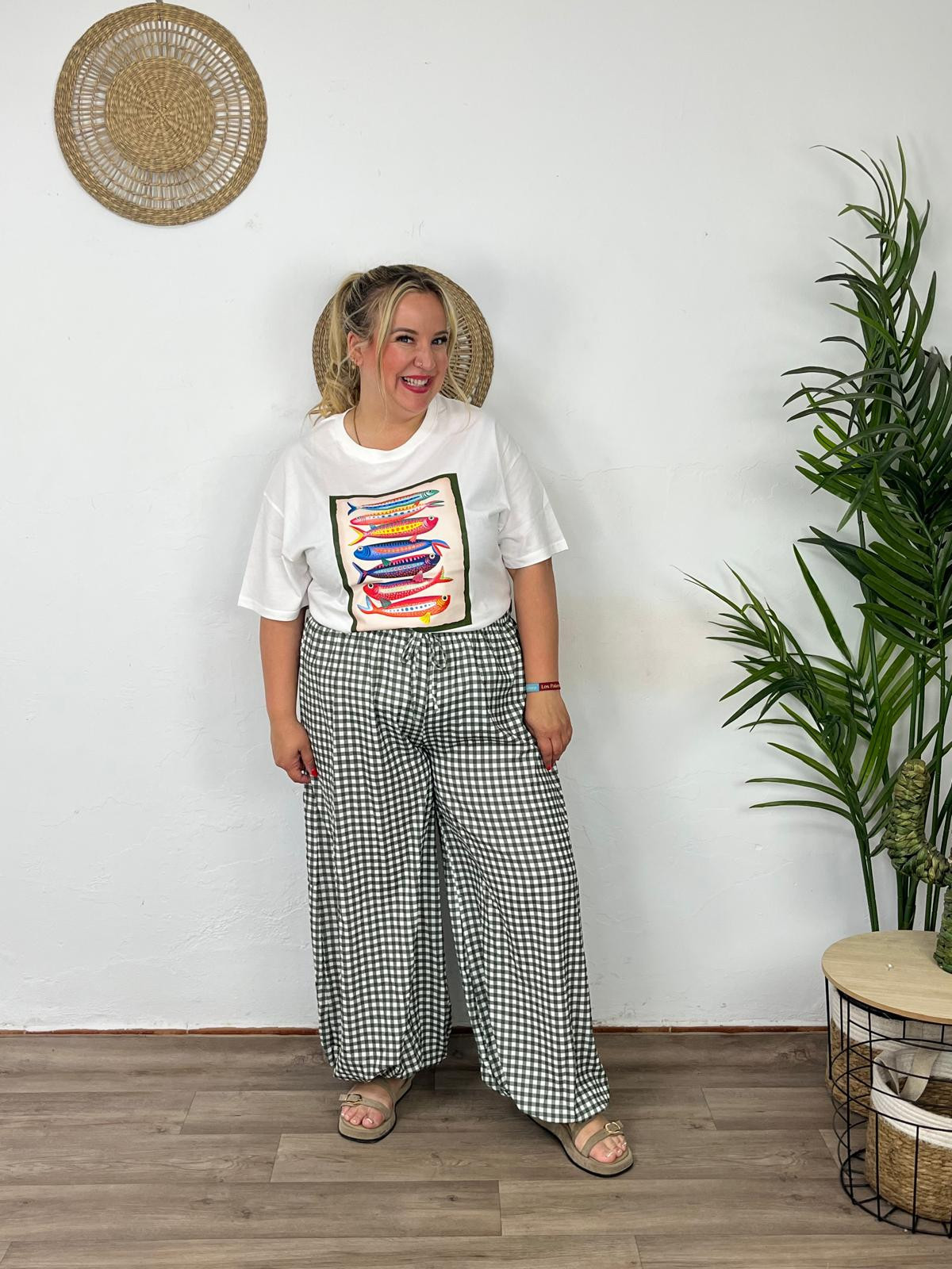 Pantalón Vichy Puño Maxi