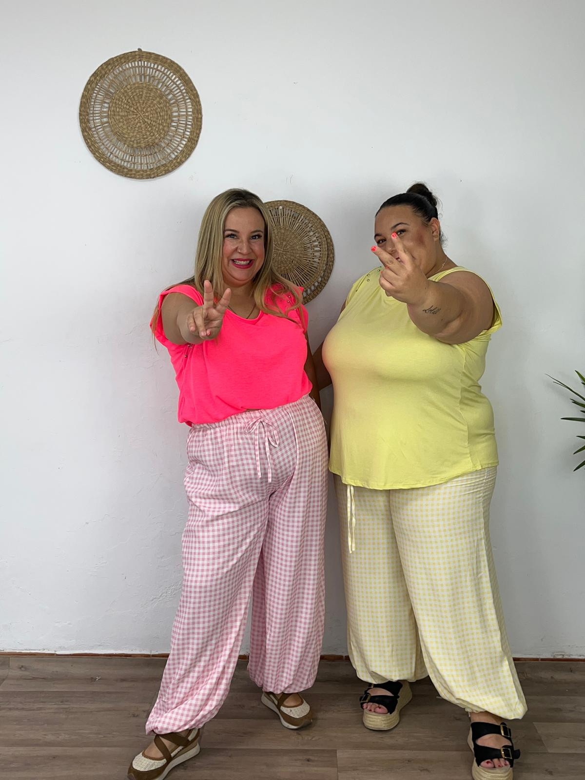 Pantalón Vichy Puño Maxi