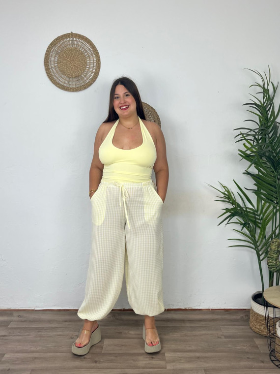 Pantalón Vichy Nuevo Puño Pequeño