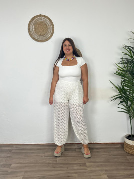 Pantalón Encaje Puño Nuevo