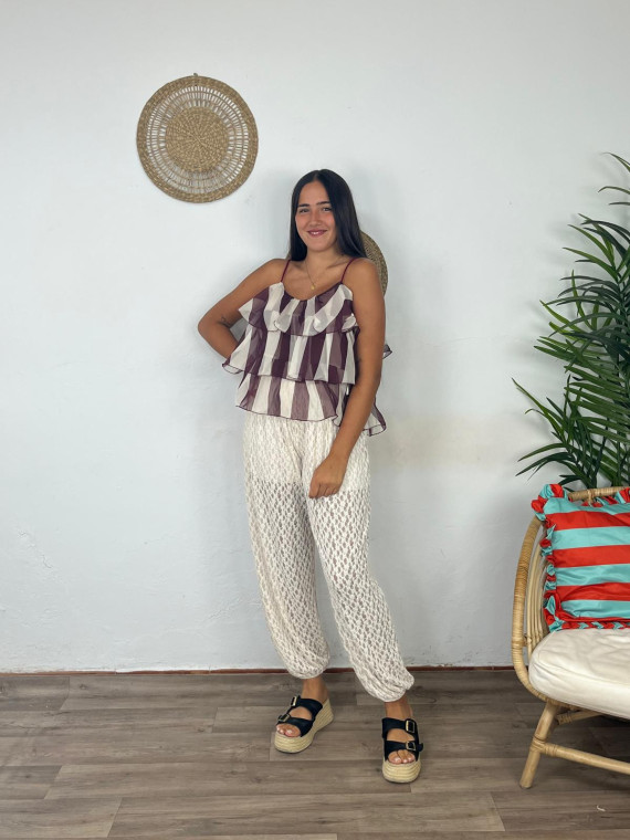 Pantalón Encaje Puño Nuevo