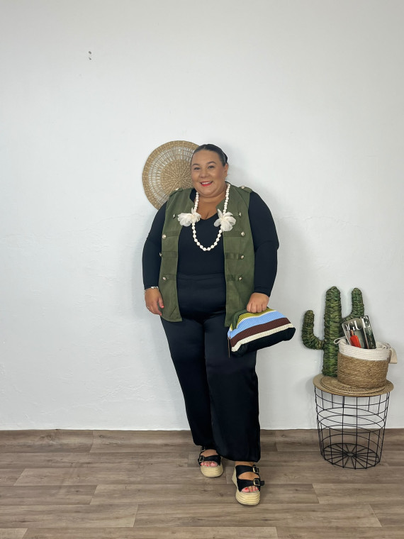 Chaqueta Antelina Sin Mangas