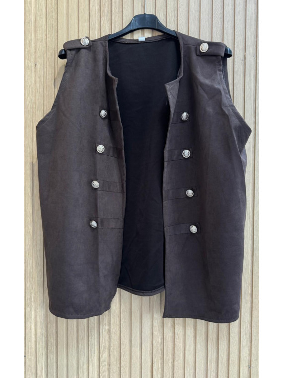 Chaqueta Antelina Sin Mangas