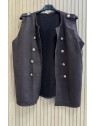 Chaqueta Antelina Sin Mangas