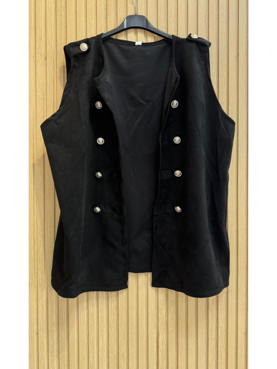 Chaqueta Antelina Sin Mangas